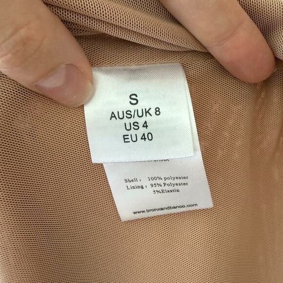 Bronx and Banco Megan Long Sleeve Mini Dress in Rose Pink Small (2-4 US) Women’s - Picture 6 of 12